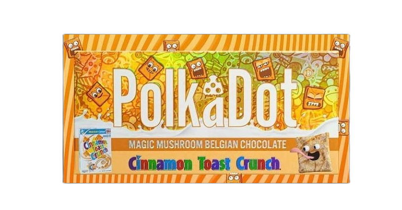 PolkaDot Cinnamon toast crunch mushroom chocolate bars