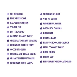 A list of new Polkadot Chocolate Bar flavors