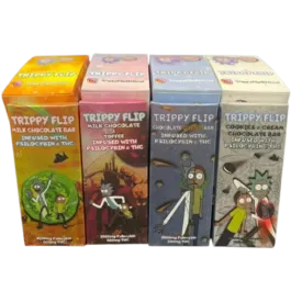 Trippy Flip Chocolate Bars 3500mg Psilocybin 500mg THC