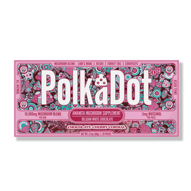 Polkadot chocolate: Chocolate Cherry Cordial Bar