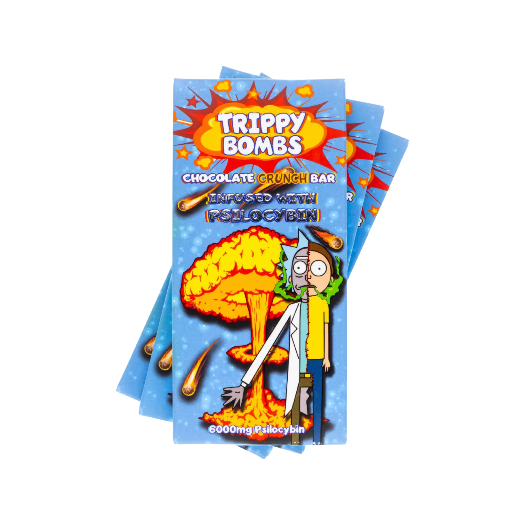 Trippy Bombs | Chocolate Crunch Bar | 6000mg Psilocybin